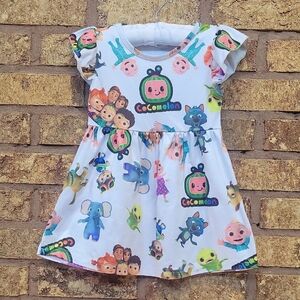 COCOMELON WHITE DRESS 12-18 Months